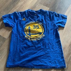 NBA Basketball Golden State Warriors Kevin Durant Adidas T Shirt Boys M 10-12